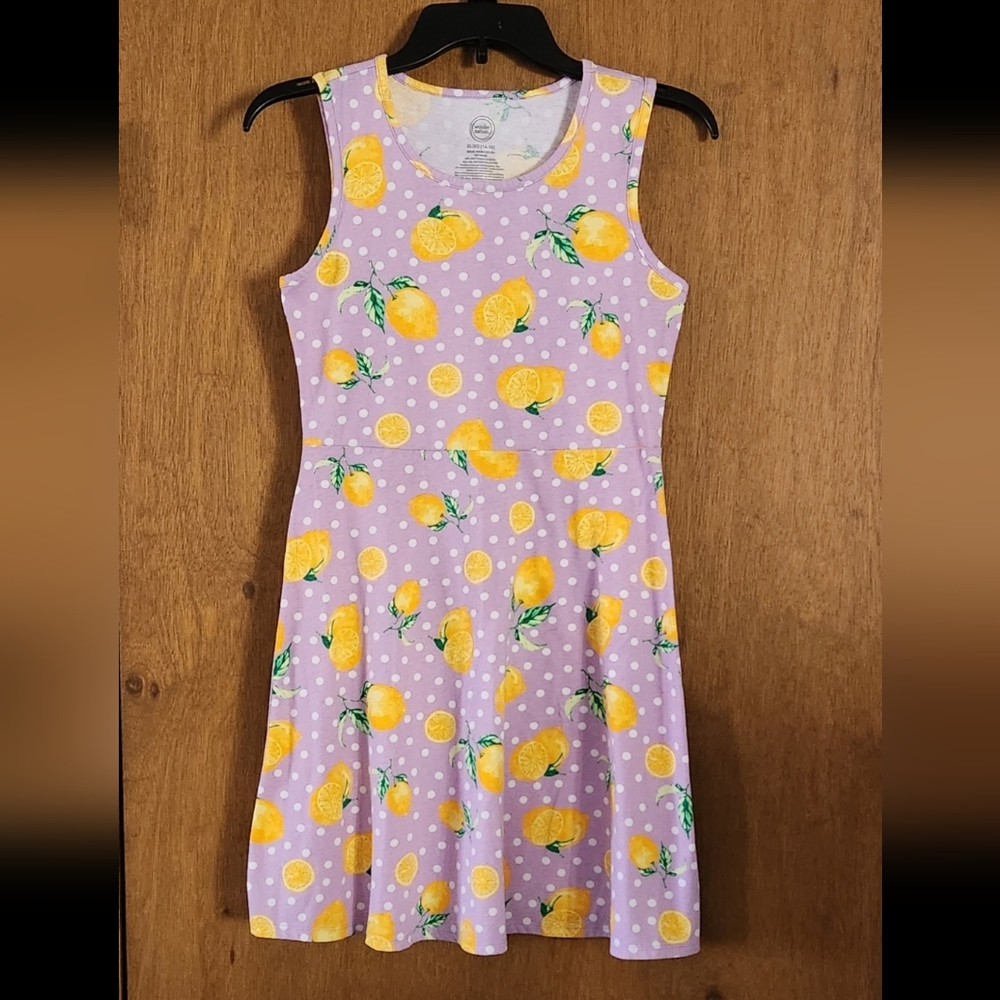 Wonder Nation sundress, size kids XL, color purple, white, yellow